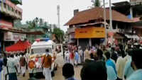CPM netas flout social distancing norms in Kerala’s Kannur to give farewell to party leader PK Kunjananthan 