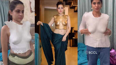 Urfi Javed shares the making video of her 'breastplate' outfit ...