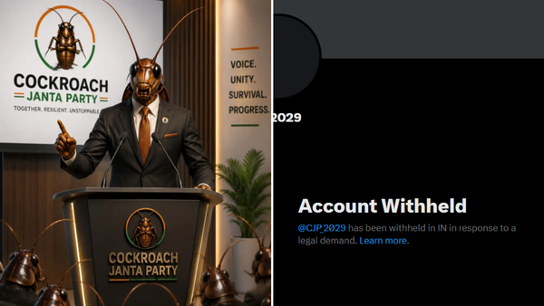 Viral Cockroach Janta Party's X account withheld in India