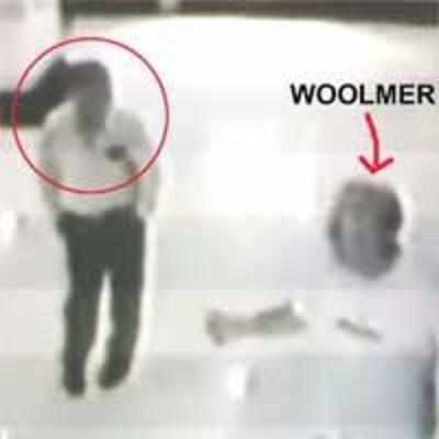 CCTV footage shows two men with Woolmer