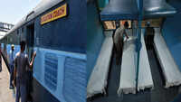 Delhi: Isolations coaches deployed for COVID-19 patients at Anand Vihar Terminal Railway Station 