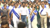 Bengal CM Mamata Banerjee holds padayatra to spread awareness about water conservation in Kolkata 