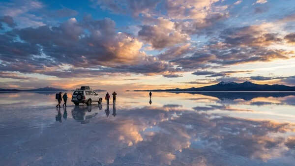 How rain turns a salt desert into the world’s largest mirror in Bolivia