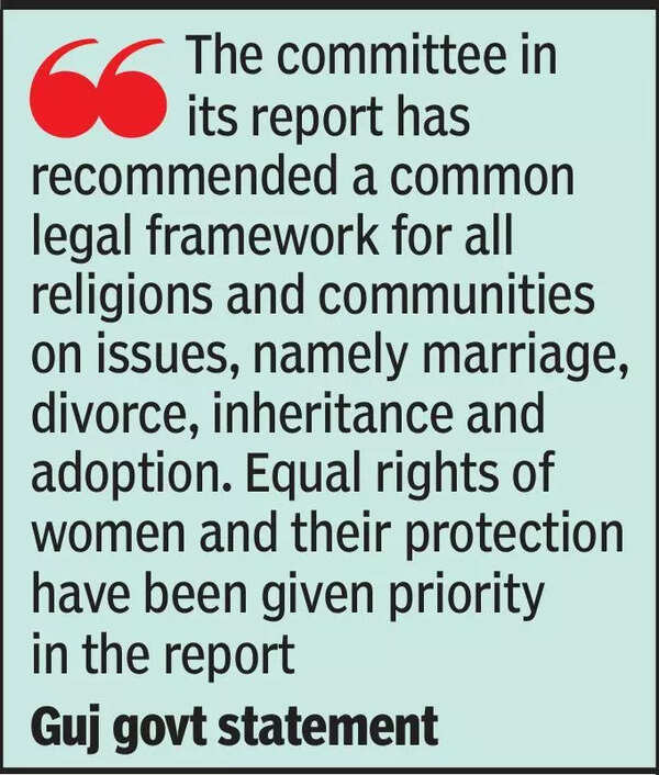 UCC report submitted to CM, bill likely to be tabled in assembly soon
