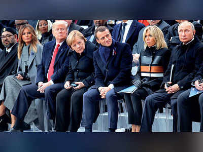 World leaders gather in Paris for Armistice day