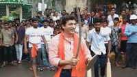 Hitu Kanodia at Rath Yatra in Idar 