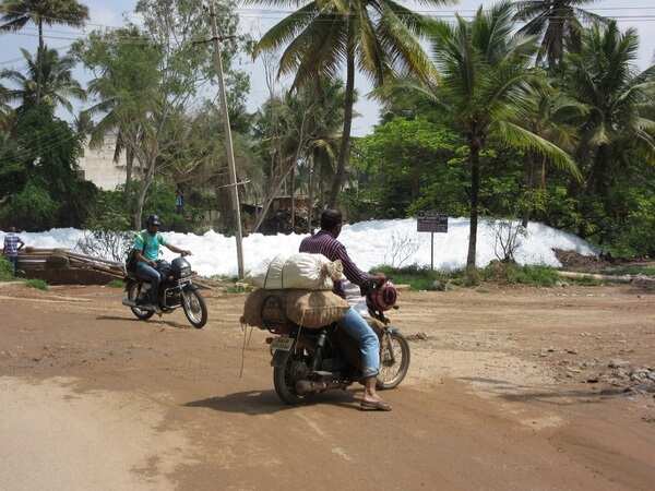 Bengaluru's Bellandur lake froths again, residents fume