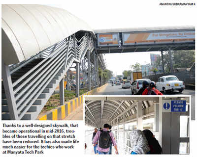 Techies beat traffic blues with this skywalk