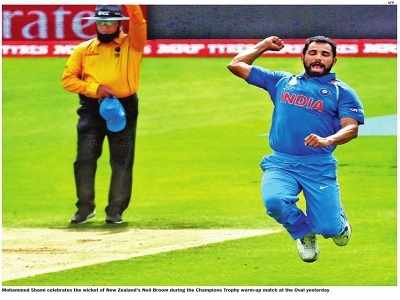 Champions Trophy: India beats New Zealand, thanks largely to Mohammed Shami