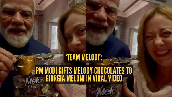 A sweet ‘Melodi’ moment: PM Modi gifts Melody toffee to Giorgia Meloni