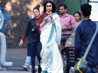 Shraddha Kapoor spotted at a shoot in Goregaon