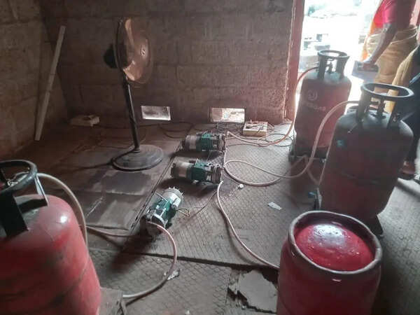 261 cylinders seized from Attingal godown for alleged black-market cooking gas refilling