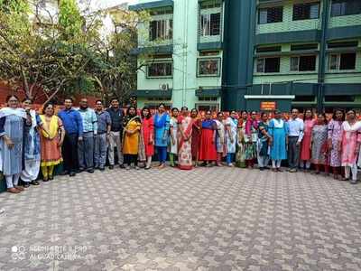 All India strike: Teachers mark protest with black bands