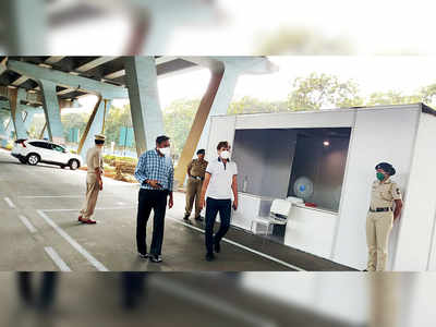 Thane’s first drive-through testing centre starts functioning