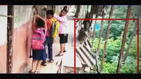 Shocking: Students use rope to enter in this dilapidated Mumbai school 