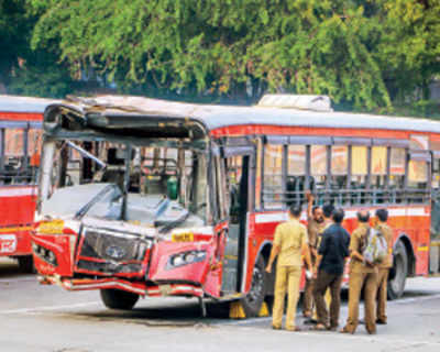 15 hurt after BEST bus collides with dumper truck in Andheri East