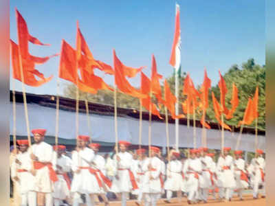 Scaled-down R-Day parade