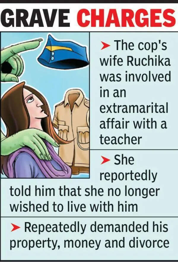 Wife accused of abetting cop’s suicide