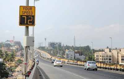 Bengaluru: Radar Speed Signboards will tell you how fast you’re going