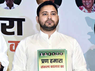 In manifesto for Bihar polls, Tejashwi promises jobs, vows to repeal Centre’s farm laws