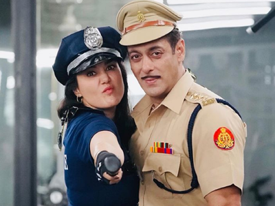 Photos: Preity Zinta celebrates Halloween with Salman Khan on the sets of Dabangg 3