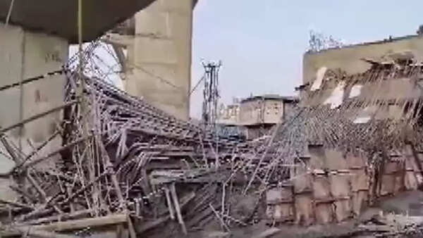 8 injured as slab of flyover collapses in Hyderabad's LB Nagar