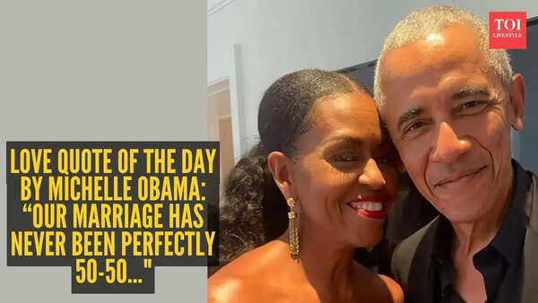 Love quote of the day by Michelle Obama: “Our marriage has never been perfectly 50-50..."