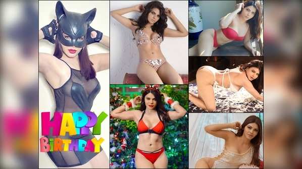 Sexy siren Sherlyn Chopra turns 36: The Hyderabad-born actress looks irresistible in these hot snaps & clips