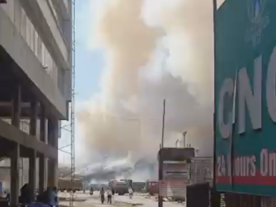 Watch: Major fire breaks out at Kalyan's Adharwadi dumping ground