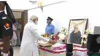 PM Narendra Modi pays last respects to former President Pranab Mukherjee 