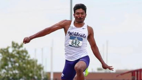 Selva Prabhu leaps to national record, wins NCAA Indoor silver