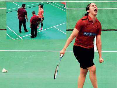 Saina Nehwal refuses to play singles match due to uneven court surface