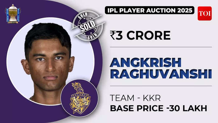 IPL Auction Live: Angkrish Raghuvanshi is back at KKR 