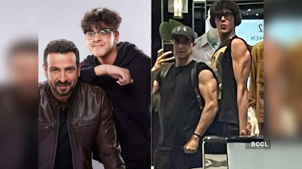 Ronit Roy’s son Agasthya looks unrecognisable in this pic as he flexes his muscles with dad; a look at the 14-yr-old’s amazing transformation