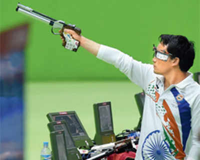 Shooter Jitu Rai reaches final, Gurpreet crashes out