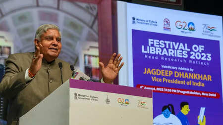 VP Jagdeep Dhankhar expresses anguish over &lsquo;sinister effort&rsquo; by some to &lsquo;tarnish&rsquo; institutions
