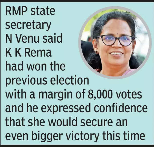Kerala polls: RMP again fields Rema in Vadakara