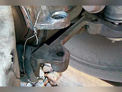 Worker spots missing nut-bolts in wheel, averts derailment