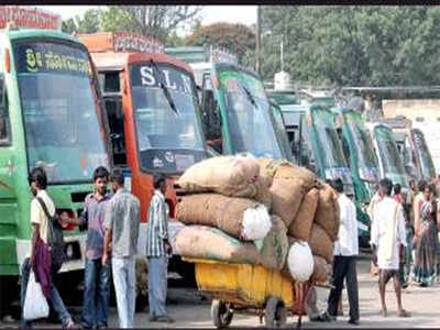 Private bus operators pack in passengers fleeing Bengaluru