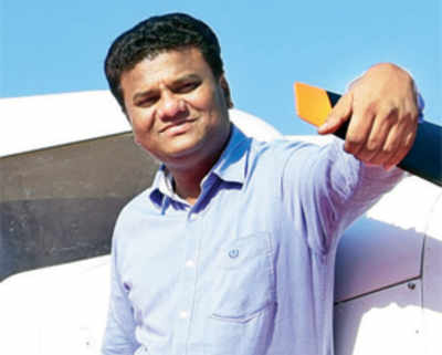 Man who made a plane on terrace gets wings