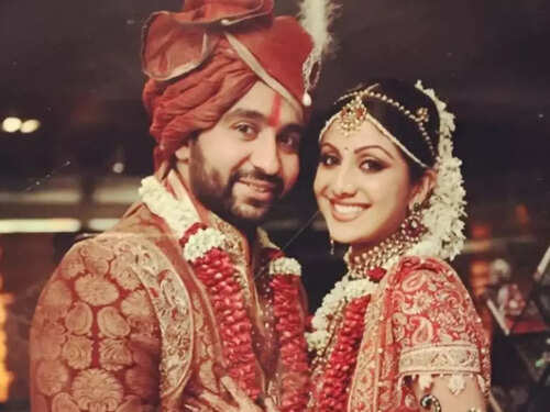 shilpa shetty wedding dress designer Shop Multicolour Georgette Lehenga Set Online-Gopi Vaid