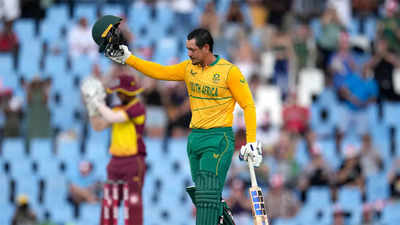 South Africa vs West Indies 2nd T20I Highlights: South Africa record highest successful T20I chase to level series