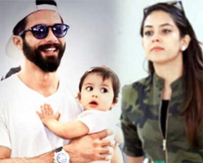 Shahid Kapoor whisks off wife Mira Rajput and daughter Misha on a holiday to America