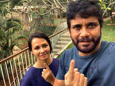 From Nagarjuna and Amala to Sania Mirza and Chiranjeevi, Telangana's celebrities come out to vote