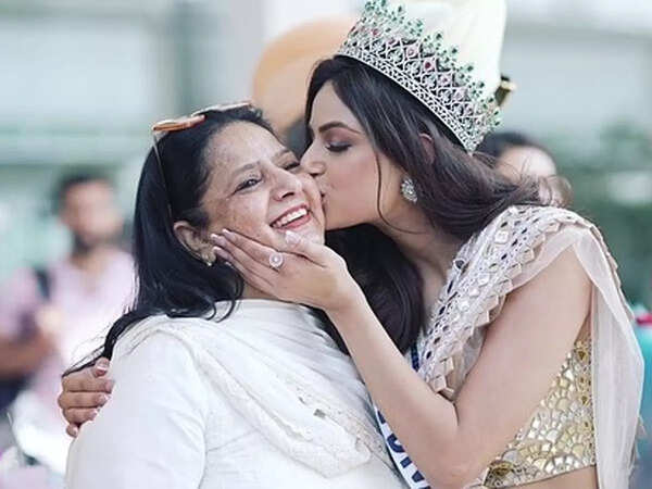 ETimes Exclusive! Miss Universe 2021 Harnaaz Kaur Sandhu's mother Ruby Sandhu’s FIRST video interview: I cried like a baby when I got to know about her win