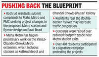 Residents of Kothrud depot area want change in Metro station & flyover designs