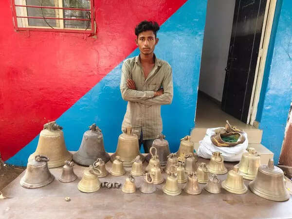 18-year-old arrested for stealing temple bells
