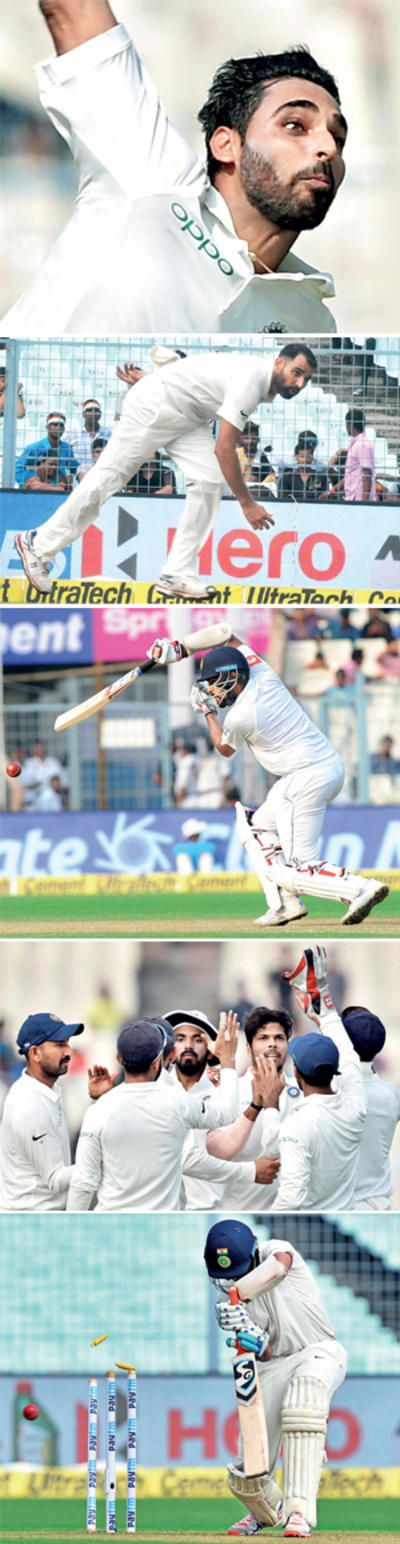 India vs Sri Lanka Test Match Day 3: Mohammad Shami, Umesh Yadav try to restrict Lankans as batsmen fail