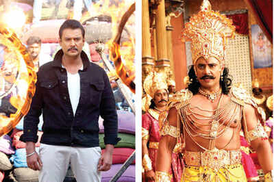 A close race is on between Yajamana, Kurukshetra