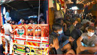 Covid-19: Cops intercept two trucks ferrying 150 UP migrant labourers at Ghatkopar 
